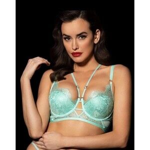 Honey Birdette Vanessa Mint Bra Size 36DDD/F